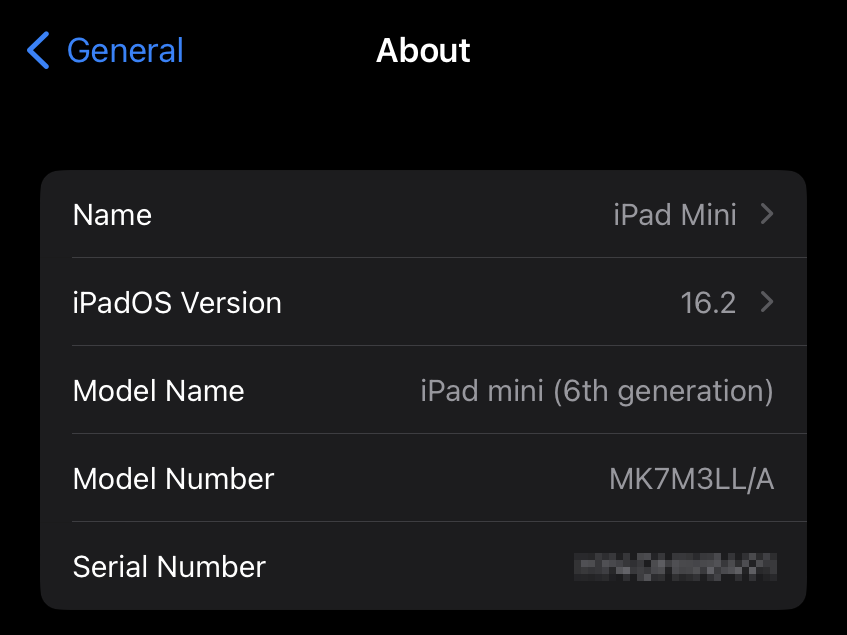 MobileCirc determining your iOS device serial number