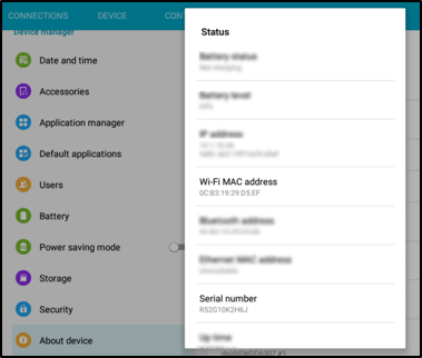 MobileCirc finding your Android Device's MAC and serial