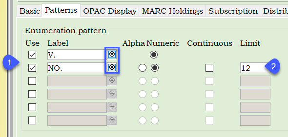 enumeration pattern limit field