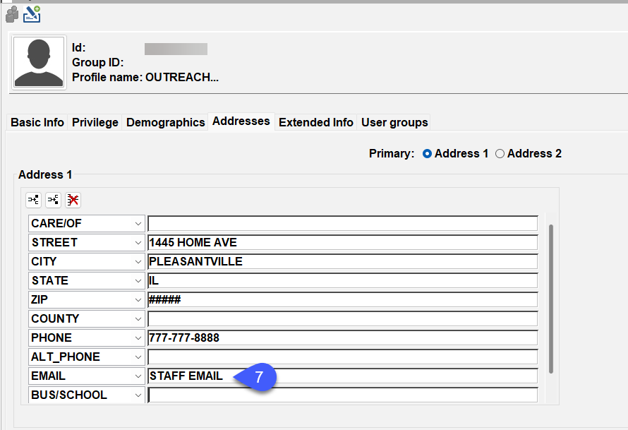Outreach Address