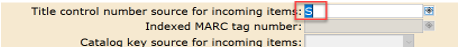 Source for incoming items
