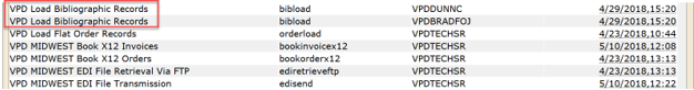 Bibload report example