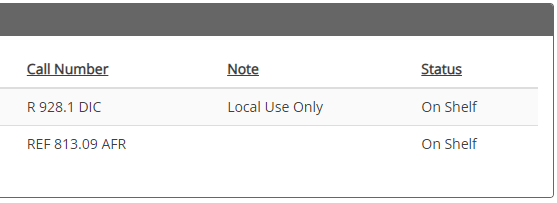 Local Note Example