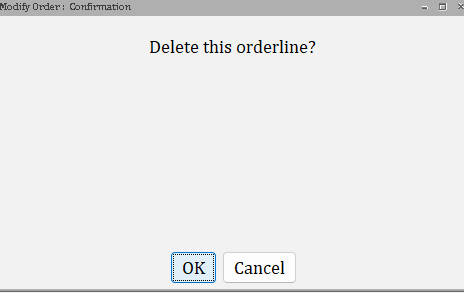 delete orderline confirmation