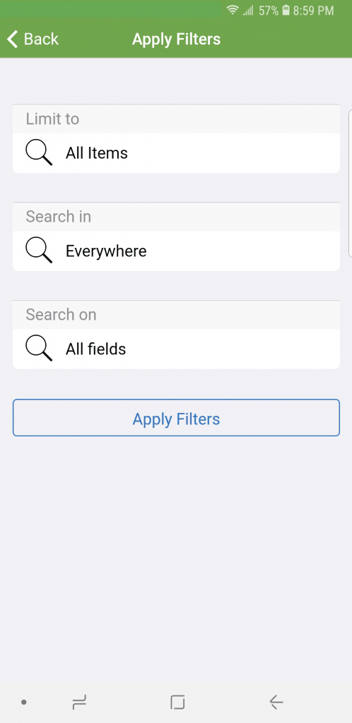 BLUEcloud mobile filters