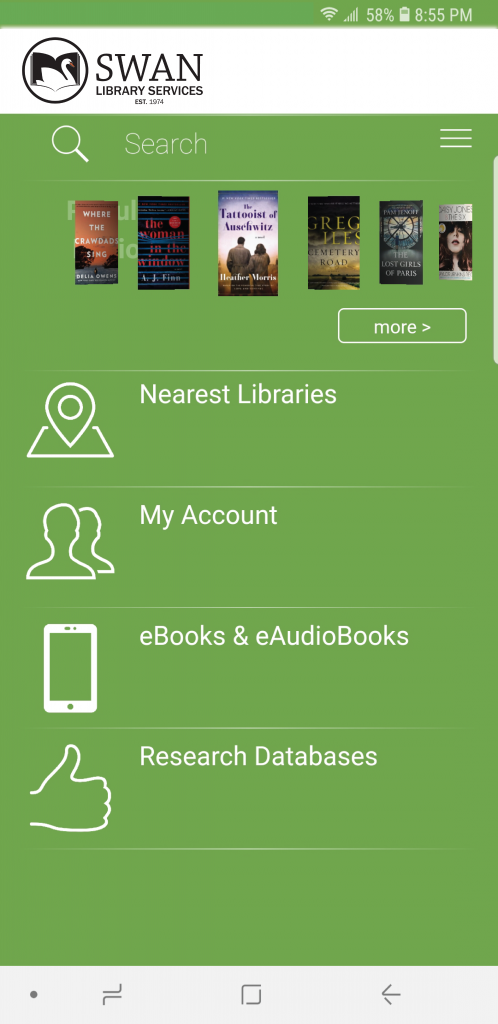 BLUEcloud mobile homepage