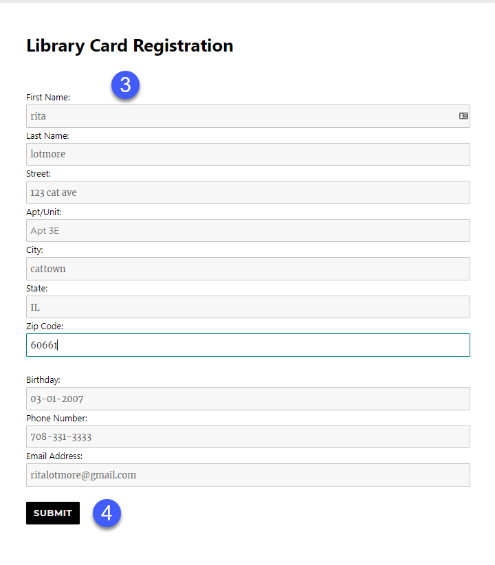 Online registration in the library – SibSMU Library Website